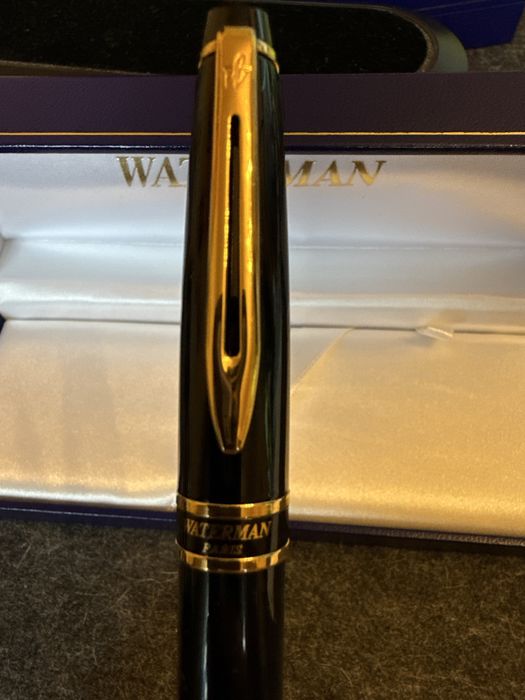 луксозна писалка Waterman Expert Black GT