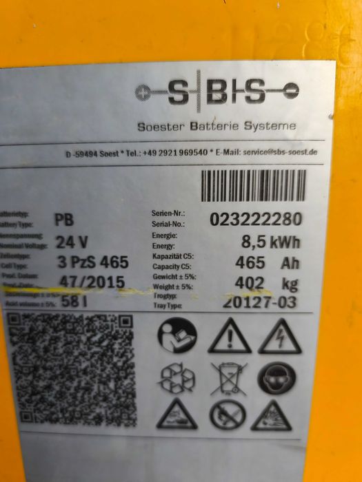 Vând acumulator tracțiune 8 kw, liză, motostivuitor, fotovoltaice