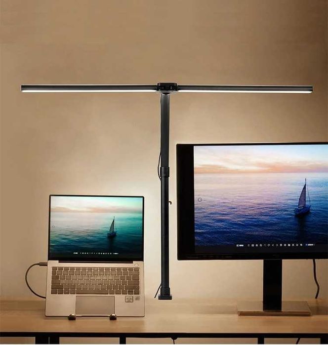 Двойна настолна LED лампа с 5 цветови режима и 5 настройки за яркост