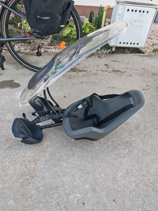 Scaun bicicletă gri Bobike Go Mini