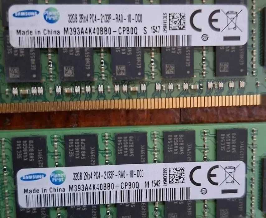 Memorie RAM 32GB DDR4 2666MHz PC4-21300 RDIMM Hynix HMA84GR7AFR4N-VK 16 GB DDR4  HMA82GR7MFR4N-UH KCS-UC424/32G M393A4K40BB0-CPB0Q