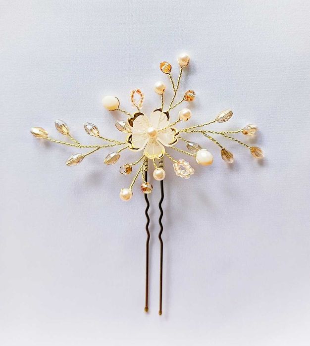 Украса за коса с кристали / Бижута за коса/ Аксесоари за коса