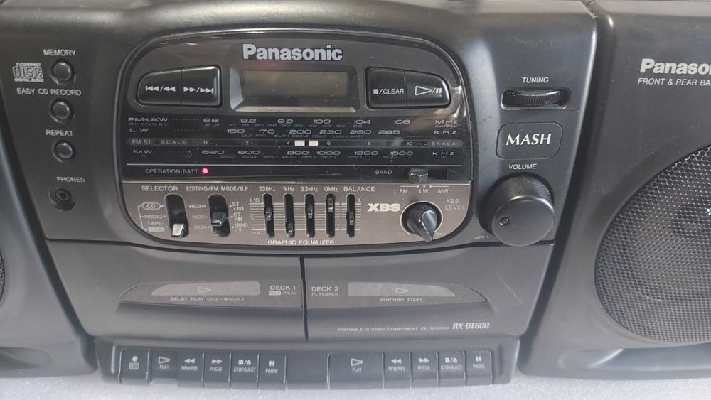 Panasonic RX-DT600 двукасетъчен радиокасетофон със CD плейър