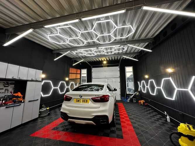 Tavan led 7 hexagoane honeycomb led - rece sau neutru 250 x 240cm