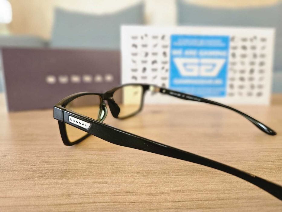 Gunnar Vortex Onyx – геймърски очила, нови, защита от синя светлина, очила за компютър, 2 години гаранция