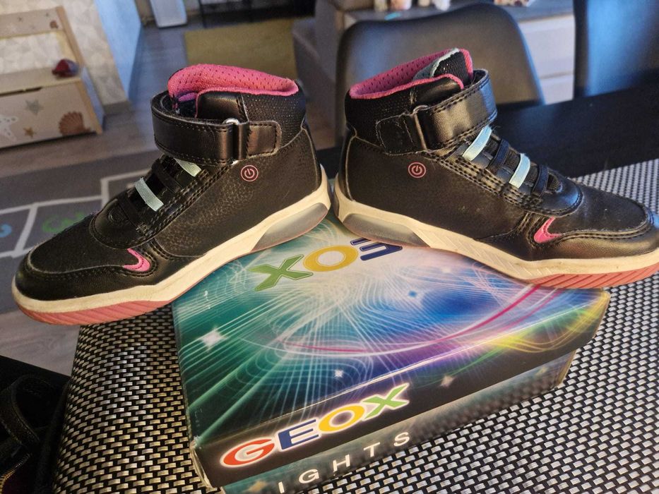 Geox Sneakers J Inek Girl J36ASC 0CENF C9B4A S Negru Marimea 29