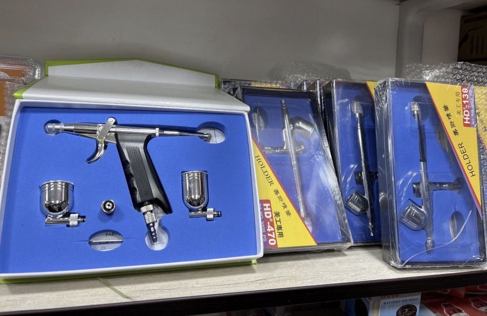 Аэрограф краскопульт распылитель мини компрессор пульверизатор