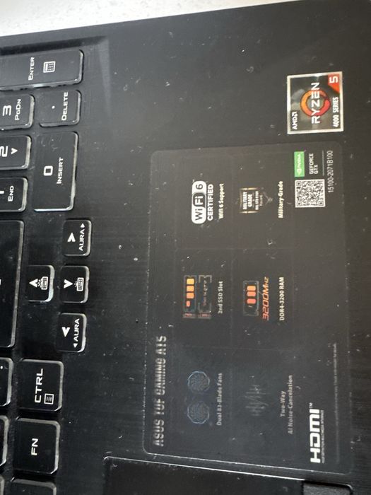 Продам ноутбук Asus Tuf Gaming A15