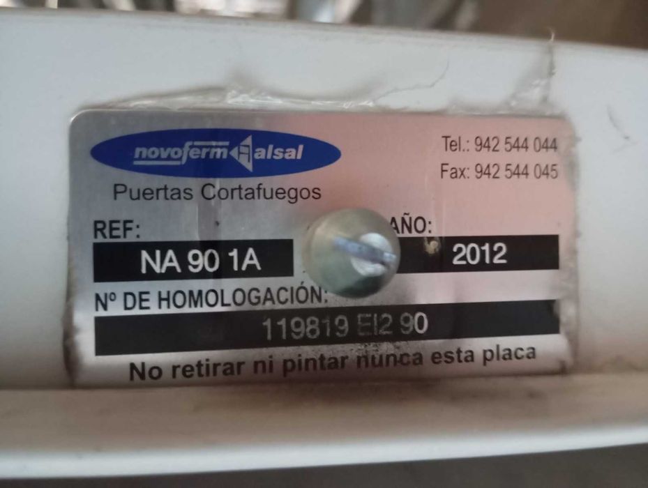 Пожароустойчиви метални врати EI90 Novoferm Alsal – 750×2000