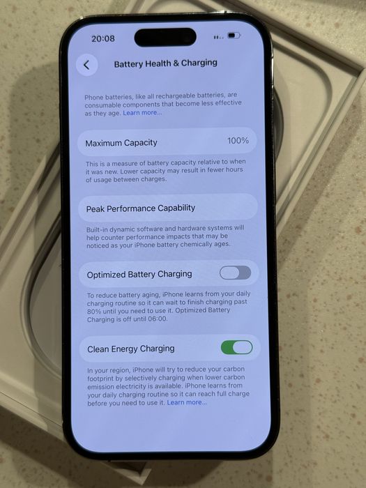 iPhone 14 Pro 128GB Deep Purple – Отличен, 100% Батерия.