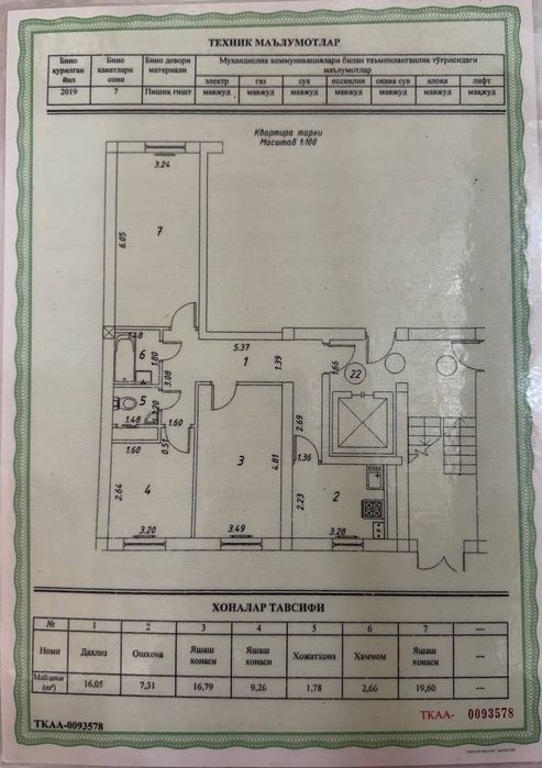 Сергели Янгихаёт спутник 16а 3/1/7 новостройка
