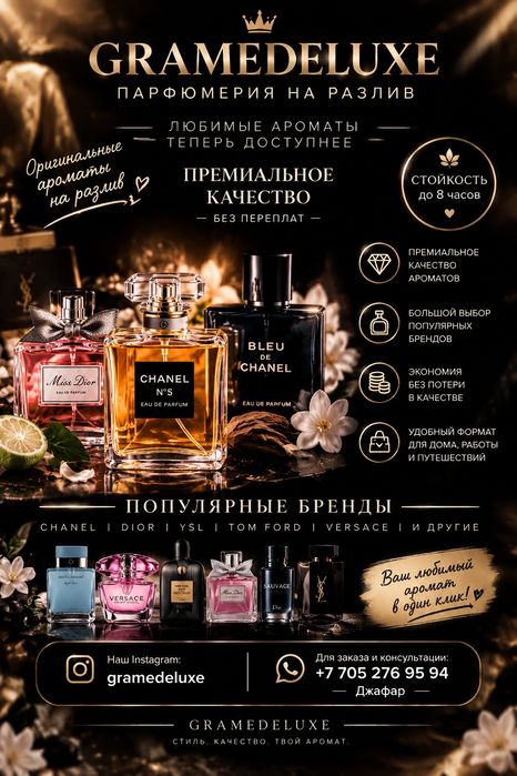 Парфюмы на разлив с доставкой