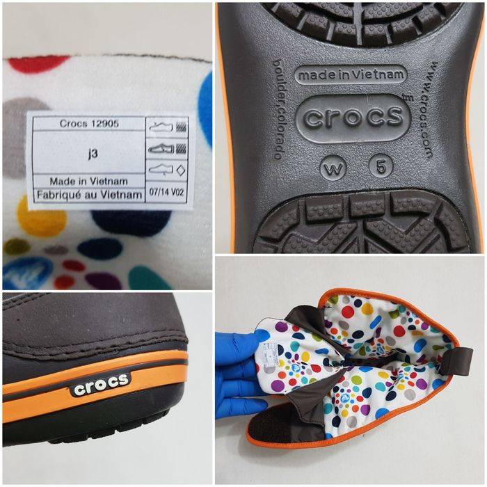 Ghete toamnă și iarnă CROCS Crocband II.5 Gust Boot Espresso nr 34, 35