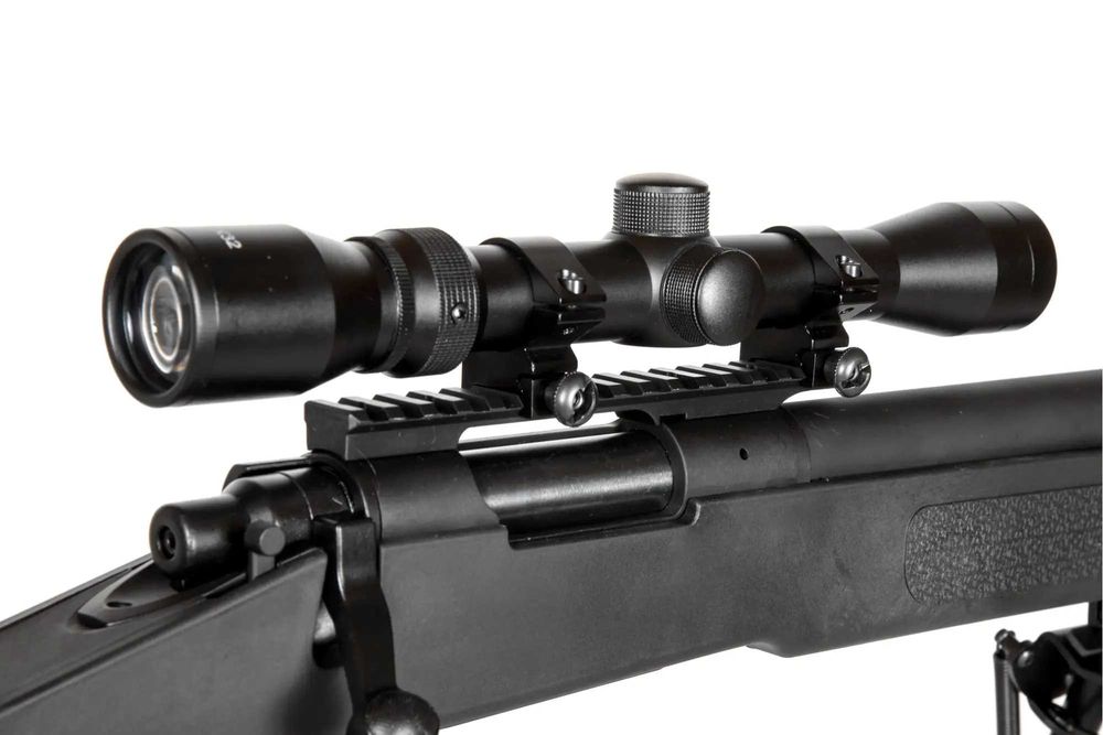Cel mai performat Sniper Airsoft S02 cu Luneta + bipod + adaptor RIS