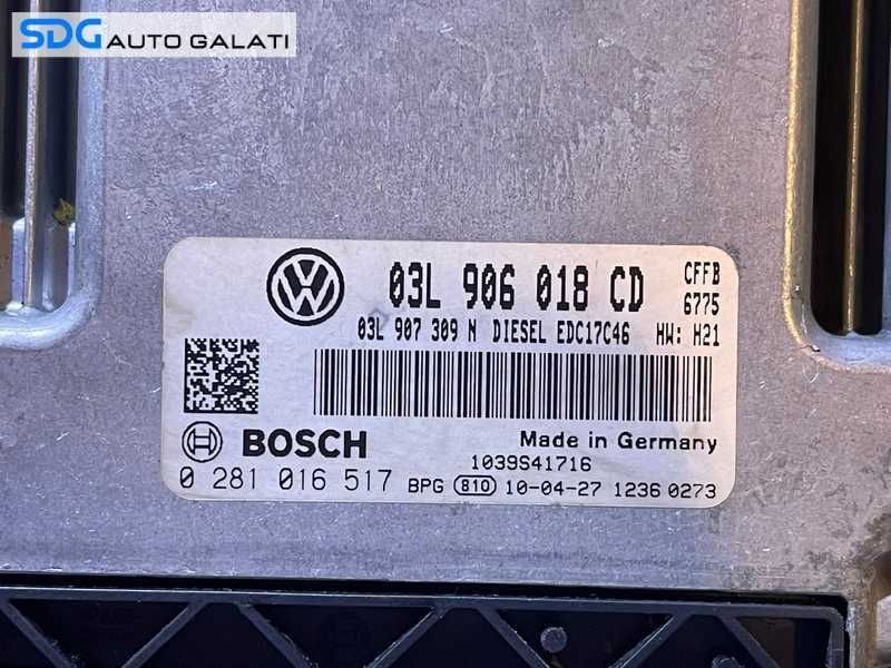 ECU Calculator Motor VW Tiguan 2.0 TDI CFF CFFB 2008 - 2012 Cod 03L906018CD 0281016517
