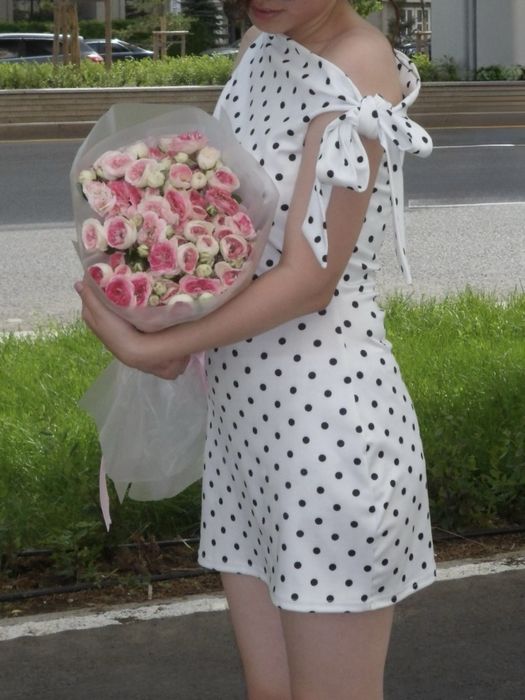 Платье мини polka dot