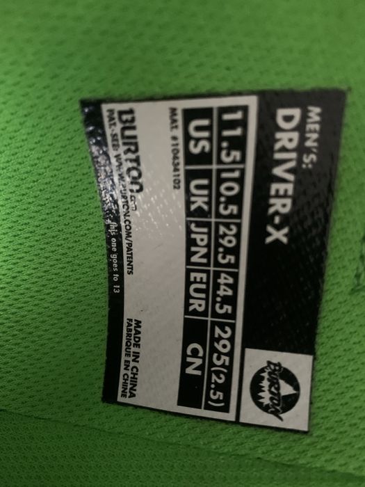 Boots snowboard splitboard Burton Driver X 44.5