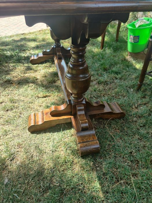 Masă veche 183 x 85 din lemn masiv de stejar