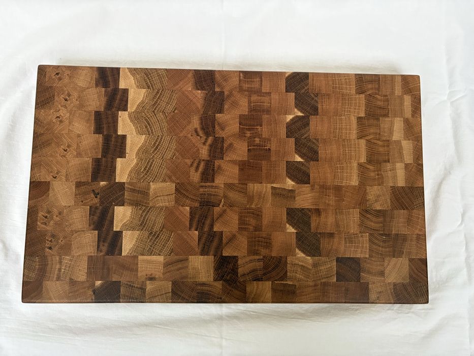 Луксозна енд грейн дъска за рязане, ръчна изработка