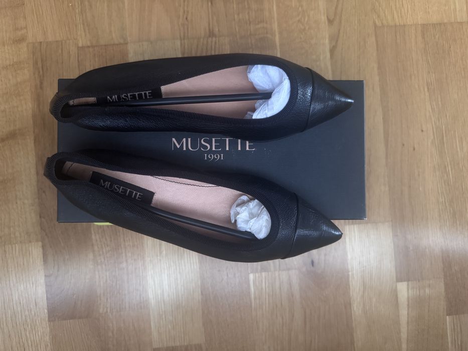 Pantofi balerini Musette 37 vârf ascutit