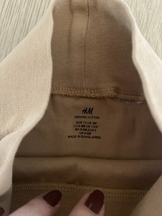 Set 2 pantalonei H&M marime 74 si o pereche Lupilu Cadou