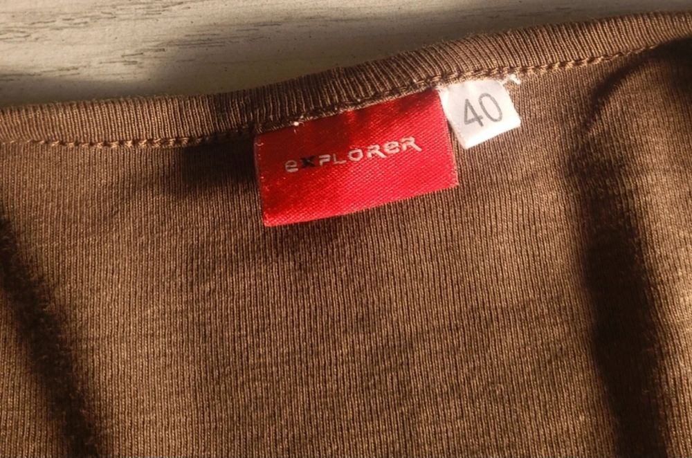 Bluza cu maneca lunga maro