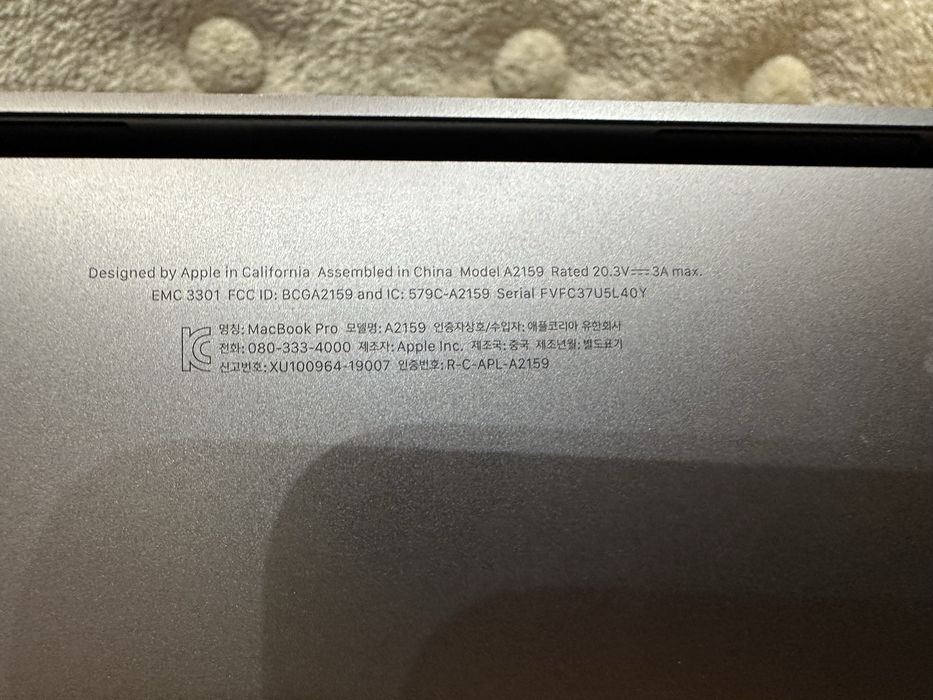 * Apple MacBook A1708 и A2159 на запчасти