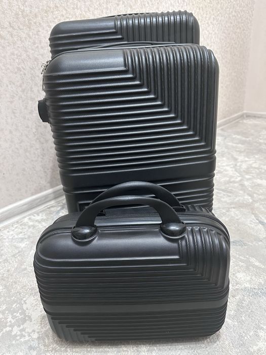 чемодан 2в1 черный