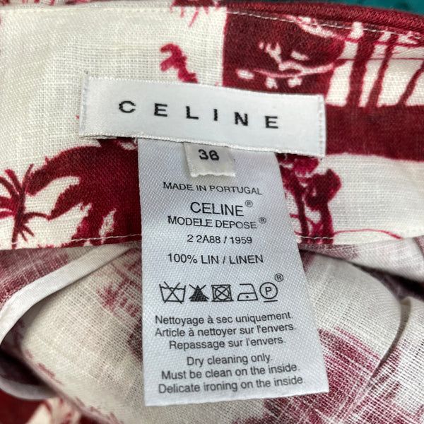 CELINE винтидж ленена пола | XS