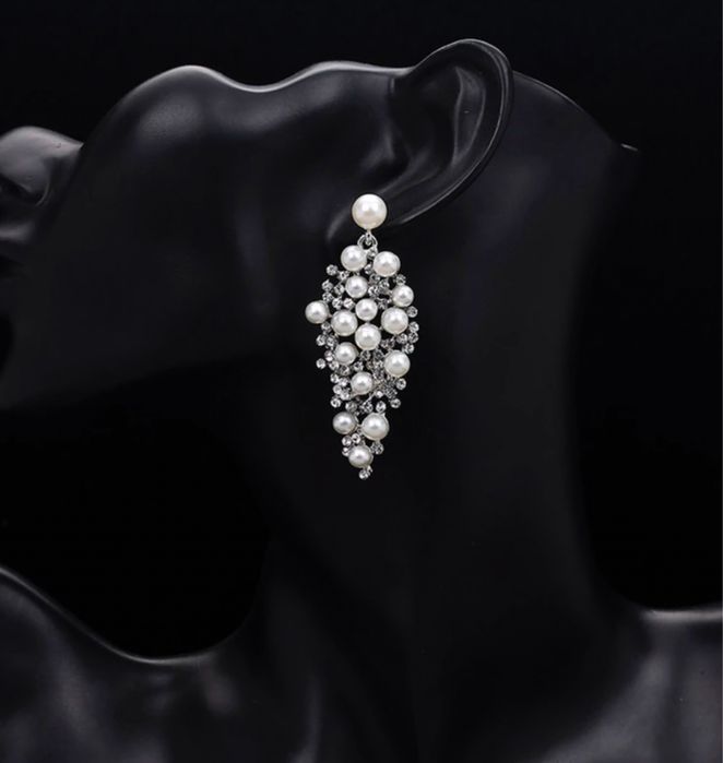 Нежни обеци с перли