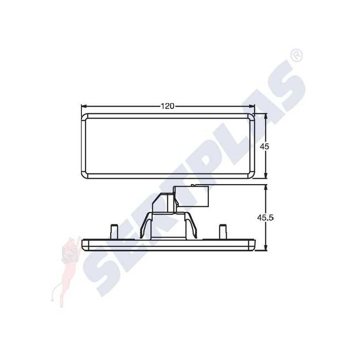 Диоден Страничен Габарит за Мерцедес Актрос / Actros II/III Atego  LED