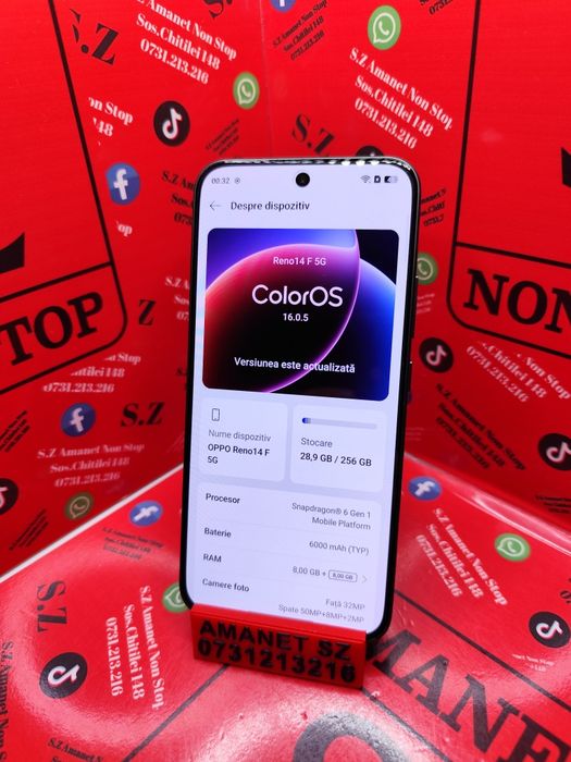 Oppo Reno14 F 5G Amanet SZ Non Stop