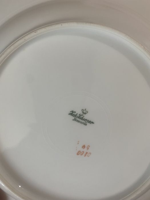 Баварски порцелан със ЗЛАТЕН кант! 12 броя! ЦЕНА:140ЛВ