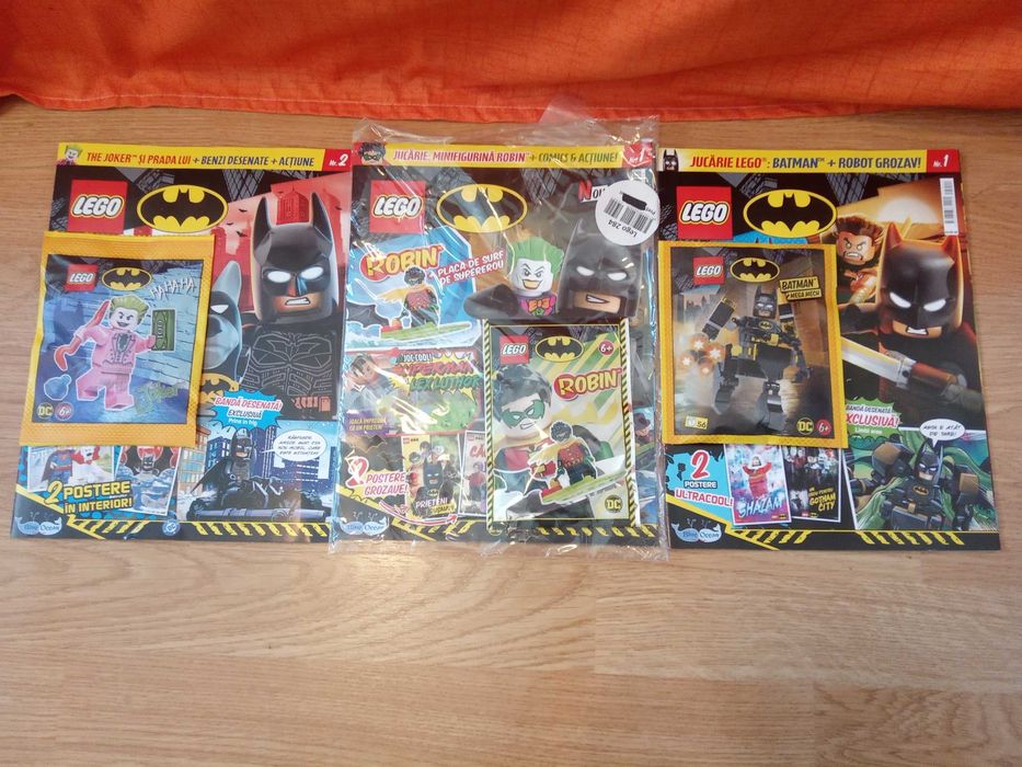 Lego seturi mici cu reviste cu super-eroi Marvel, Batman noi sigilate