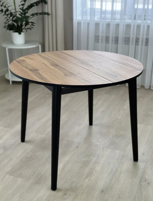 СТОЛ РАЗДВИЖНОЙ дуб вотан диаметр 95+30