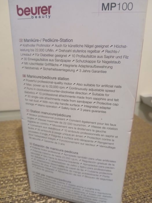 Vand statie manichiura pedichiura Beurer MP100
