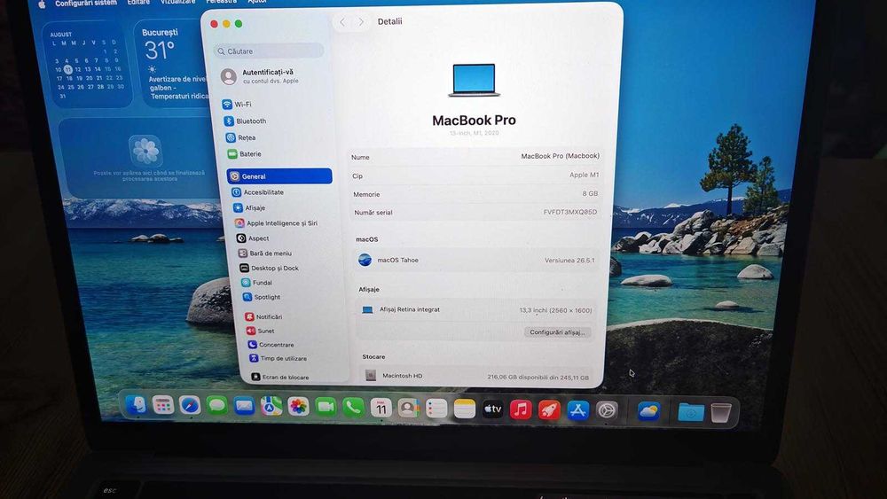 Macbook Pro M1 touchbar