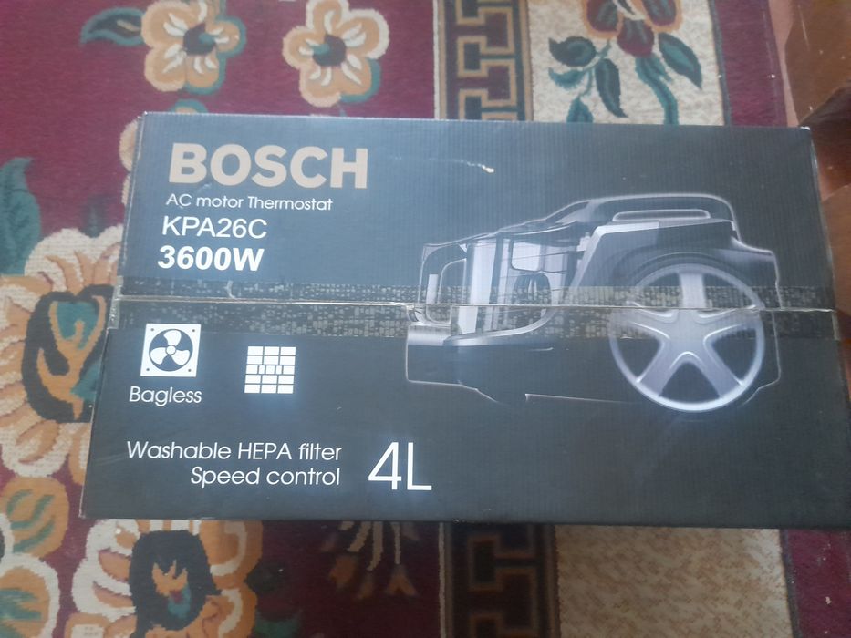 Bosch parda VA gilam yuvadigan pelesos 3600W AC motor thermostat yangi