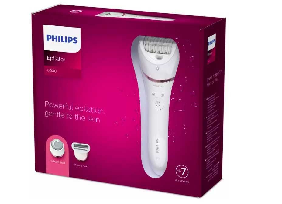 Епилатор за мокра и суха употреба Philips Seria BRE730/10, 7 аксесоара