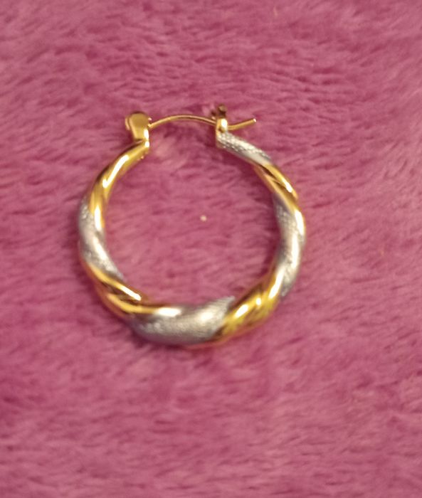 Cercei cupru doua culoare vintage elegante zi și seara