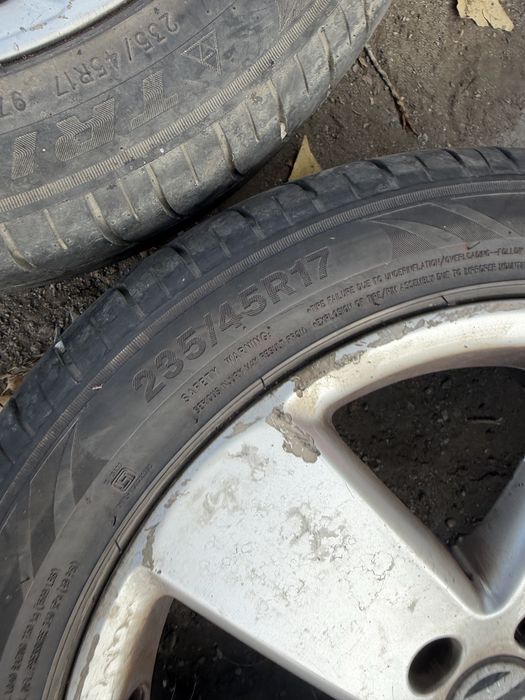 4 броя Оригинални Джанти VW 17" с Гуми Triangle 235/45 R17 – 5х112 за Пасат / Голф