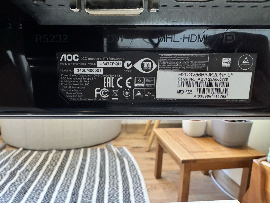 Монитор AOC 34 inch ultrawide