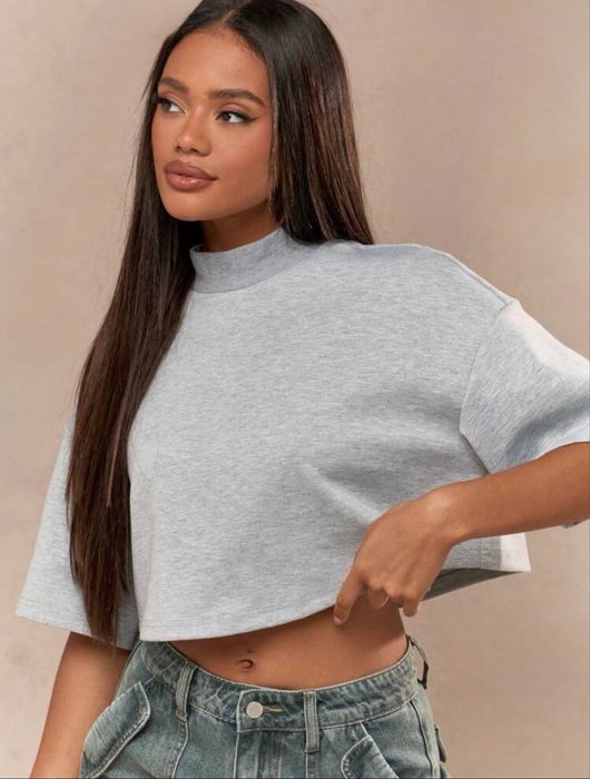 Дамска сива тениска