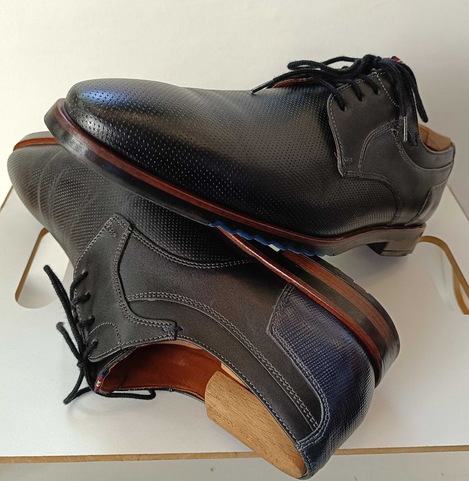 Pantofi derby 43.5 44 plain toe LLOYD piele naturala moale
