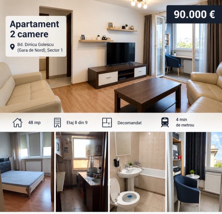Apartament gara de nord