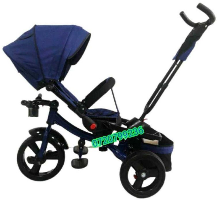 Triciclete copii  cu scaune rotativ+ poziția de somn 4in1