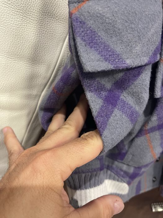 M Яке Nike Air Jordan Plaid Letterman Destroyer Varsity Bomber Jacket