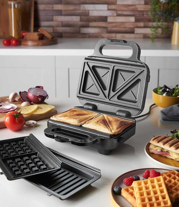 Russell Hobbs Creations 26810-56 Многофункционален уред за сандвичи 3в1, гофретник, контактен грил, незалепващо покритие, лек ДЕФЕКТ