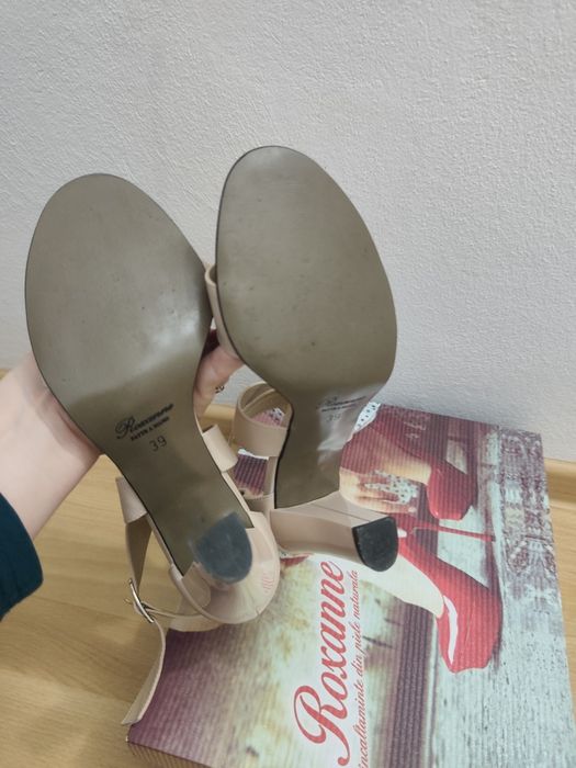 Sandale piele nude m 39