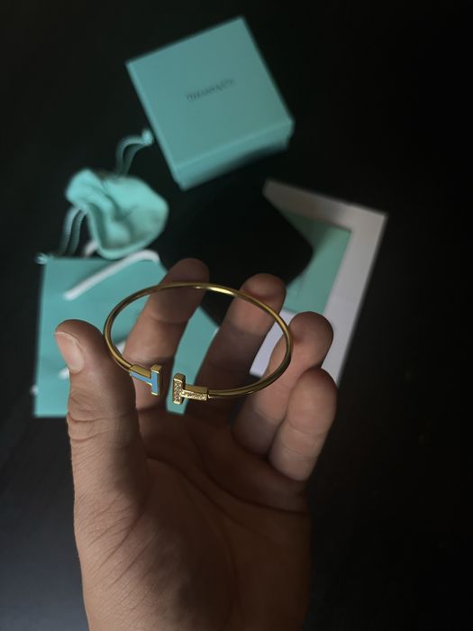 Bratara T Tiffany & Co. Gold